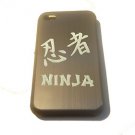 Ninja Warrior Kanji Japanese Logo - APPLE iPhone 4 / 4s Aluminum Silver Case