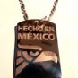 Hecho In Mexico "Made In" Eagle Logo - Dog Tag w/ Metal Chain Necklace