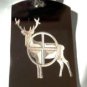 Deer Buck Shot Gun Scope Target Hunting Hunt - Dog Tag w/ Metal Chain Necklace