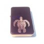 Vector Custom Engraved Butane Lighter - Celtic Turtle Swimming Tattoo Logo