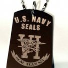 United States Armed Forces Navy Seals Team Six - Dog Tag w/ Metal Chain Necklace