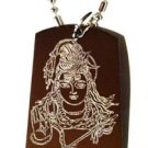 Hindu Lord Shiva GOD of Destruction and Change - Dog Tag w/ Metal Chain Necklace