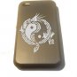 Dragon Chinese Character Engraved Logo- FITS  iPhone 4 / 4s Aluminum Silver Case