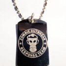 Zombie Outbreak Response Team Human Gas Mask - Dog Tag w/ Metal Chain Necklace