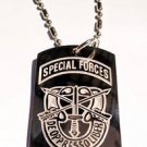 US Armed Forces De Oppresso Liber Seal  - Dog Tag w/ Metal Chain Necklace