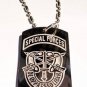 US Armed Forces De Oppresso Liber Seal  - Dog Tag w/ Metal Chain Necklace