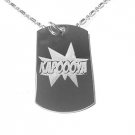 Military Dog Tag Metal Chain Necklace - Kapooya Video Hail Storm Interview Logo
