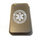 EMT Medical Technician Engraved Logo - FITS iPhone 4 / 4s Aluminum Silver Case