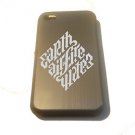 Earth AIR Fire Water Ambigram Logo - FITS iPhone 4 / 4s Aluminum Silver Case