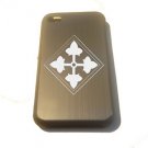 Army 4th Infantry Division Shield Logo- FITS iPhone 4 / 4s Aluminum Silver Case