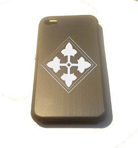 Army 4th Infantry Division Shield Logo- FITS iPhone 4 / 4s Aluminum Silver Case
