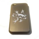 Tree Frog Tattoo Engraved Logo - FITS iPhone 4 / 4s Aluminum Silver Case