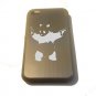 Random Weirdness Panda Bear Gun Logo - FITS iPhone 4 / 4s Aluminum Silver Case