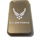 United States AIR Force Wings Engraved - FITS iPhone 4 4s Aluminum Silver Case