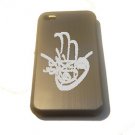 Hand of Fatima Arabic Islam Engr Logo - FITS iPhone 4 / 4s Aluminum Silver Case