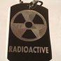 Radioactive Nuclear Symbol Logo - Dog Tag w/ Metal Chain Necklace