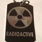 Radioactive Nuclear Symbol Logo - Dog Tag w/ Metal Chain Necklace