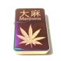 Vector Custom Engraved Butane Lighter - Japanese Kanji Characters Marijuana Pot