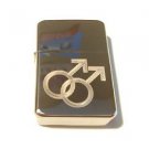 Vector Custom Engraved Butane Lighter - Gay Pride Men Mans Logo High Polish