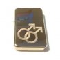 Vector Custom Engraved Butane Lighter - Gay Pride Men Mans Logo High Polish
