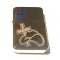 Vector Custom Engraved Butane Lighter - Cowboy Hat with Christian Jesus Cross