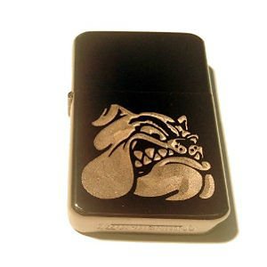 Vector Custom Engraved Butane Lighter - Mean Angry Bull Dog Bulldog Growling