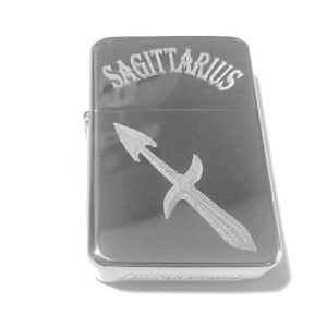 Vector Custom Engraved Butane Lighter - Sagittarius Celtic Horoscope Star Zodiac