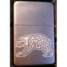 Vector Custom Engraved Butane Lighter - Celtic Bear Walking Tattoo Logo