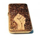 Vector Custom Engraved Butane Lighter - Power to the People Revolution Fist Logo