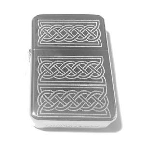 Vector Custom Engraved Butane Lighter - Celtic Weave Knot Swirl Braid Chain Logo