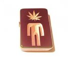 Vector Custom Engraved Butane Lighter - Weed Marijuana Ganja Leaf POT Head Body