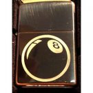 Vector Custom Engraved Butane Lighter - 8 Eight Ball Playing Pool Billiards Logo
