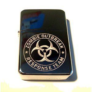 Vector Custom Engraved Butane Lighter - Biohazard Toxic Seal Zombie Outbreak