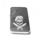 Vector Custom Engraved Butane Lighter - Military Armed Force Skull with Knife