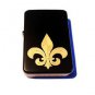 Vector Custom Engraved Butane Lighter - Fluer De Lys Mason Symbol Logo Black