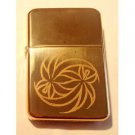 Vector Custom Engraved Butane Lighter - Marijuana Pot Weed Swirl Ganja Leaf Logo