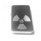 Vector Custom Engraved Butane Lighter - Radioactive Nuclear Earth Globe Logo
