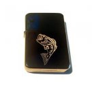 Vector Custom Engraved Butane Lighter - BIG Mouth Bass Fish Fishing Logo