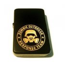 Vector Custom Engraved Butane Lighter - Gas Mask Biohazard Zombie Outbreak Team
