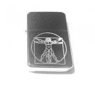 Vector Custom Engraved Butane Lighter - Da Vinci Vitruvian Vitruvius Man Logo