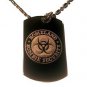 Zombie Outbreak Response Homeland Security - Dog Tag w/ Metal Chain Necklace