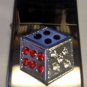 Vector Custom Crystal Emblem Butane Lighter - Gamble Dice Craps Black Sparkle