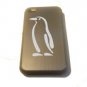 Penguin Bird Standing Engraved Logo - FITS iPhone 4 / 4s Aluminum Silver Case