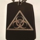 Biohazard Bioligical Novelty Logo - Dog Tag w/ Metal Chain Necklace
