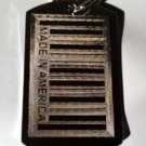 Bar Code UPC "Made in America American " - Dog Tag w/ Metal Chain Necklace