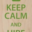 Keep Calm & Hire on Science Beaker w/ Tie - Plywood Wood Print Poster Wall Art