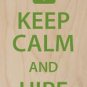 Keep Calm & Hire on Science Beaker w/ Tie - Plywood Wood Print Poster Wall Art