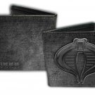 GI Joe "Cobra" w/ Logo Black Weathered Design Bi-Fold Wallet