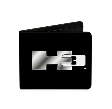 Auto Car Maker GM General Motors Hummer H3 Letter Logo Bi-Fold Wallet