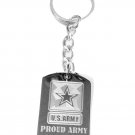 United States Military Proud US Army Mother Mom - Metal Ring Key Chain Keychain